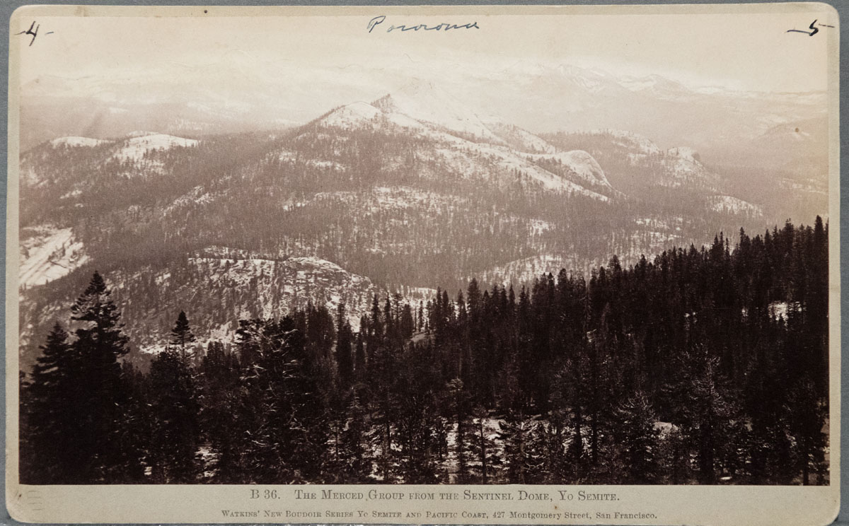 Watkins #B 36 - The Merced Group from the Sentinel Dome, Yo Semite.