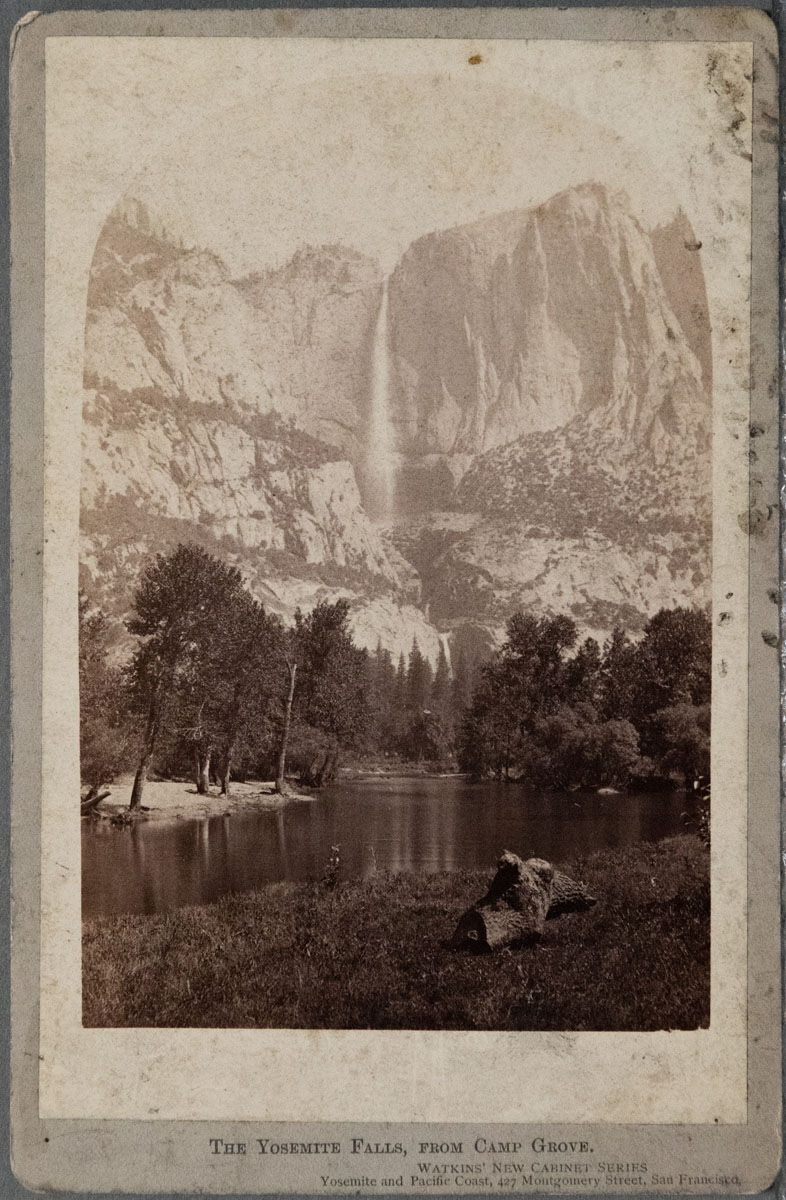 Watkins Unnumbered View - The Yosemite Falls, from Camp Grove.