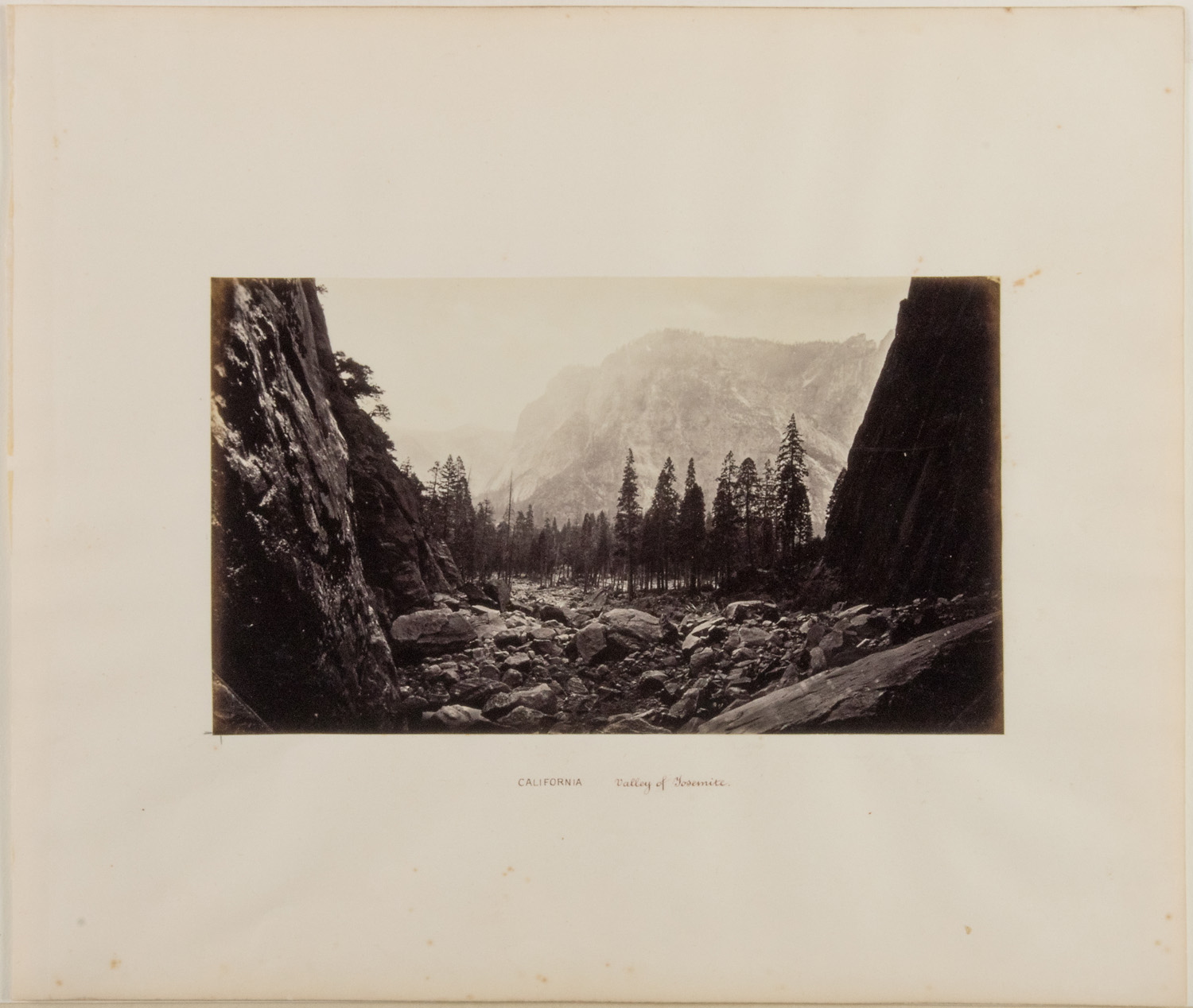 Watkins Unnumbered View - California.  Valley of Yosemite