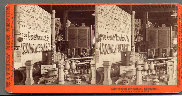 Watkins Unnumbered View - Fourteenth Industrial Exhibition, Mechanics' Institute, 1879