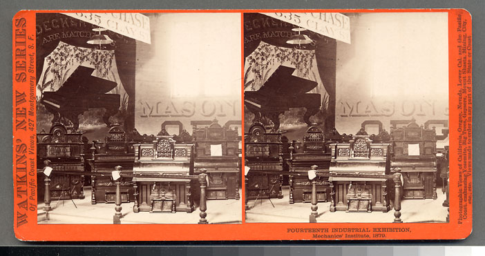 Watkins Unnumbered View - Fourteenth Industrial Exhibition, Mechanics' Institute, 1879