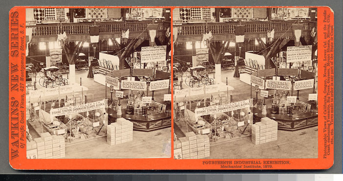 Watkins Unnumbered View - Fourteenth Industrial Exhibition, Mechanics' Institute, 1879