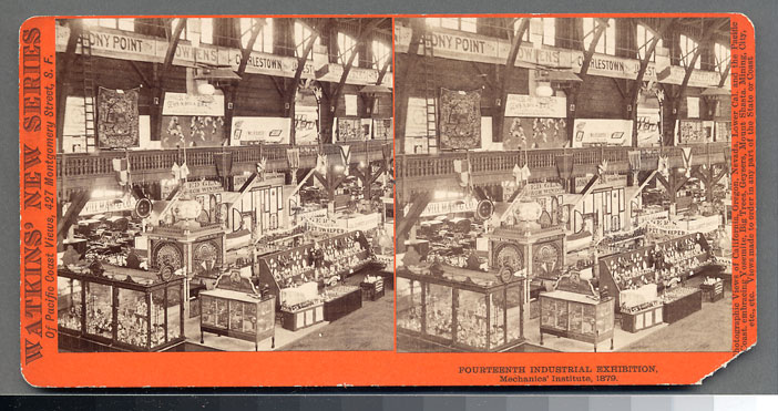 Watkins Unnumbered View - Fourteenth Industrial Exhibition, Mechanics' Institute, 1879