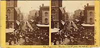 583 - Montgomery Street, from Market. July 4th, 1864.