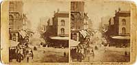 #585 - Montgomery St. from Market St, 4th July, 1864, S.F.