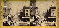 585 - Montgomery St. from Market St, 4th July, 1864, S.F.