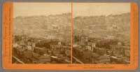 #1353 - Panorama of San Francisco from Telegraph Hill (No. 16). Grace Cathedral, Synagogue Emanual.