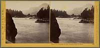 1300 - View on the Columbia, Oregon Railroad, Cascades, Columbia River