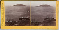1345 - Panorama of San Francisco from Telegraph Hill (No. 8). Yerba Buena Island.