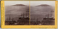 #1345 - Panorama of San Francisco from Telegraph Hill (No. 8). Yerba Buena Island.