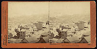 #1348 - Panorama of San Francisco from Telegraph Hill (No. 11). Vallejo and Broadway Wharves.