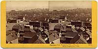 #1350 - Panorama of San Francisco from Telegraph Hill (No. 13). Marine Hospital, Shot Tower.