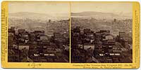 1352 - Panorama of San Francisco from Telegraph Hill (No. 15). Kearny Street, St. Mary's Cathedral.