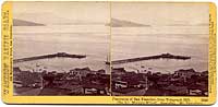 1340 - Panorama of San Francisco from Telegraph Hill (No. 3). Meiggs' Wharf