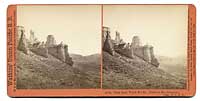 2762 - View from Witch Rocks, (Echo in the distance), Utah.  U. P. R. R.