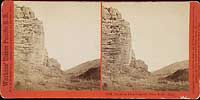 2768 - Rocks in Echo Canyon, (view East), Utah , U.P.R.R.