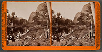 3027 - View down the Valley, Cathedral Rocks in distance, Yosemite Valley, Mariposa County, Cal.