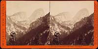 3125 - Liberty Cap and the Vernal Fall from the South Fork, Yosemite Valley, Mariposa County, Cal.