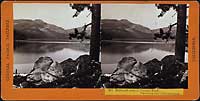 261 - Railroad around Crested Peak. View from foot of Donner Lake