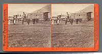 364 - Railroad at Ogden, Wasatch Range in distance