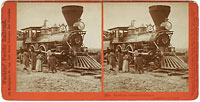 323 - Shoshone Indians, looking at Locomotive
